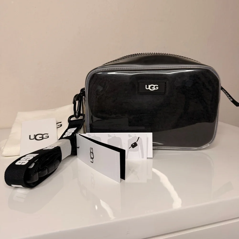 UGG Gray Clear Crossbody Bag